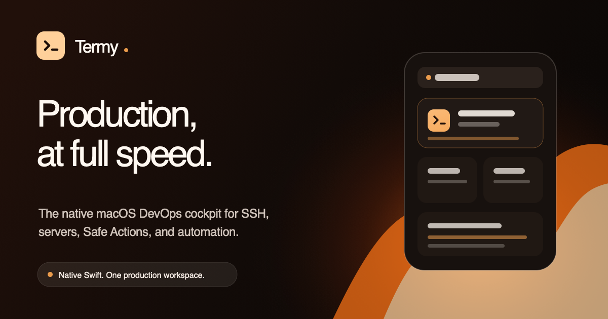 i made my own devops cockpit as solo dev logo
